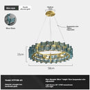 Axyaa Luxury Glass Chandelier: Modern Design for Living Room, Bedroom, Hotel, Bar Counter