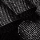 Axyaa Christmas Black Round Woven Placemats Set for Kitchen Tables - 6PCS