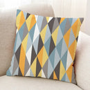 Axyaa Geometric Pattern Linen Pillowcase for Home Sofa Decoration