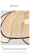 Axyaa Flower Petal Pendant Light: Handwoven Boho Modern Ceiling Lamp for Kitchen Bedroom