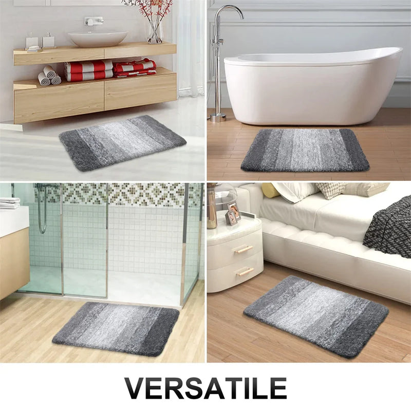 Axyaa Soft Absorbent Door Mat 3D Non-Slip Bathroom Carpet