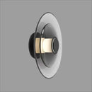 Axyaa Modern Minimalist Amber Glass Disc Wall Lamp LED Sconce