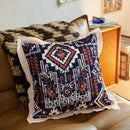 Axyaa Vintage Moroccan Ruffle Print Cushion Cover 45x45cm for Sofa