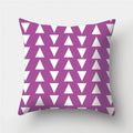 Axyaa Geometric Pattern Polyester Cushion Cover for Sofa Decor or Throw Pillow