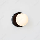 Axyaa LED Cream Glass Bulb Wall Lamp for Modern Minimalist Living Room Lighting