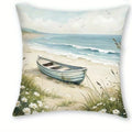 Beach Chic Throw Pillow Cover Set for Home Decor by Axyaa