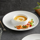 Axyaa White Ceramic Tableware Set: Dinner, Dessert, Soup, Pasta, Snack Plates