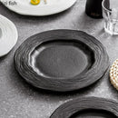 Axyaa Matte Wave Texture Ceramic Plate Set
