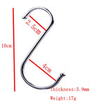 Axya Stainless Steel S Hooks for Kitchen Bathroom Railing Pot Hanging