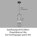 Axyaa Modern LED Pendant Lamp White/Black for Home Decoration