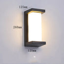 Axyaa LED Motion Sensor Outdoor Wall Lamp - Modern Garden Decoration