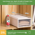 Axyaa Brown Drawer Storage Box for Clothes, Toys, Shoes - Space-Saving Organizer