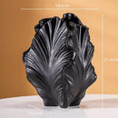 Axyaa Petal Ceramic Vase: Irregular Wrinkle Patterns, Hydroponic Home Decor Handicraft