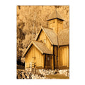 Nordic Forest House Poster Canvas Art Print Wall Pictures by Axyaa for Home Décor