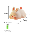 Axyaa Bunny Touch Sensor Night Light: USB Rechargeable LED Lamp for Children's Toy