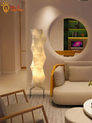 Axyaa Rice Paper Floor Lamp LED E27 Art Decor Living Room Bedroom Lighting