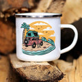 Axyaa Enamel Caravan Camping Mug - Adventure Campfire Party Cup