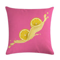 Axyaa Lemon Strawberry Milk Linen Pillowcase 45*45cm