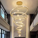 Axyaa Crystal Chandelier Pendant Light for Living Room Bedroom Ceiling Decor