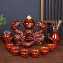 Axya Luxury Kung Fu Teaset: Bone Teapot and Teacup Set