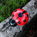 Solar Ladybug Hanging Light for Front Porch & Backyard Decor by Axyaa