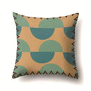 Axyaa Retro Geometric Pattern Cushion Cover for Sofa and Couch Décor