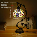 Axyaa Tiffany Table Lamp - Elegant Retro Stained Glass Desk Lamp for Home and Hotel