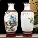 Axyaa 35cm Ceramic Vase: Chinese Decorative Crafts for Living Room, Dried Flowers