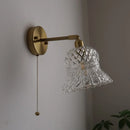 Axyaa LED Glass Wall Light Fixture | Vintage Copper Dining Room Bedroom Bar Lamp