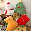 Axyaa Christmas Tree Doll Snowman Cats Cushion Holiday Decor Plush Toy Girls