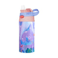 Axyaa Kids Stainless Steel Vacuum Thermos with Straw - 360ML Unicorn Design
