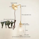Axyaa Minimalist LED Wall Lamp with Pull Chain Switch