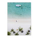 Axyaa Seaside Coconut Tree Canvas Painting: Nordic Beach Wall Art Print