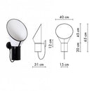 Axyaa Minimalist Floor Lamp Speaker for Living Room, Restaurant, and Study Desk