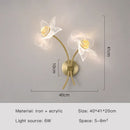 Axyaa LED Flower Wall Lamp for Bedroom Dining Room Living Room Decor