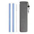 Axyaa Glass Straws Straight Reusable Drinking Straw for Bubble Tea & Smoothies