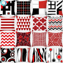 Axyaa Geometric Cushion Cover 45X45 Pillowcase for Home Decor