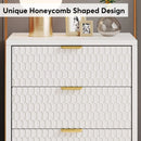 Axyaa 3-Drawer Modern Nightstand: 25.8" Tall Bedside Table for Bedroom Storage