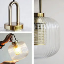 Axyaa Glass Stripe Pendant Lights: LED Lighting for Living Room, Kitchen & Indoor Decor