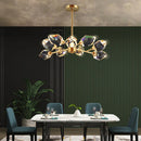 Axyaa Luxury Crystal Chandelier Pendant Light for Living Room Bedroom Ceiling