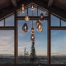 Axyaa Glass Pendant Light: Modern, LED, Creative Chandelier