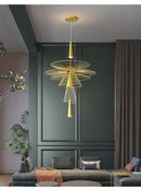 Axyaa Iron Art Design Pendant Light for Dinning Room Black/Gold Nordic Led Fixture