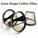Axyaa Stainless Steel Cone Shape Coffee Filter - 3pcs