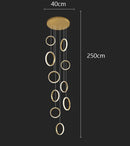 Axyaa Modern LED Pendant Chandeliers for Living and Dining Rooms