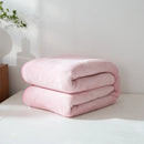 Axyaa Winter Grid Flannel Blanket | Thick Fleece Sofa Cover | Soft & Cozy Bedspread