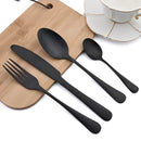 Axyaa Rainbow Stainless Steel Cutlery Set - 24 Piece Dinnerware Flatware Kit