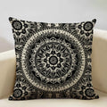 Axyaa Hamsa Cushion Cover, Mandala Sofa Pillow Case, 45x45cm