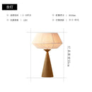 Axyaa Minimalist Solid Wood Table Lamp for Home Decor