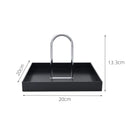 Axyaa Nordic Black Plastic Storage Tray for Home and Kitchen