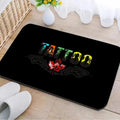 Axyaa Tattoo Shop Mat Indoor Welcome Door Mat Washable Non-Slip Absorbent Carpet